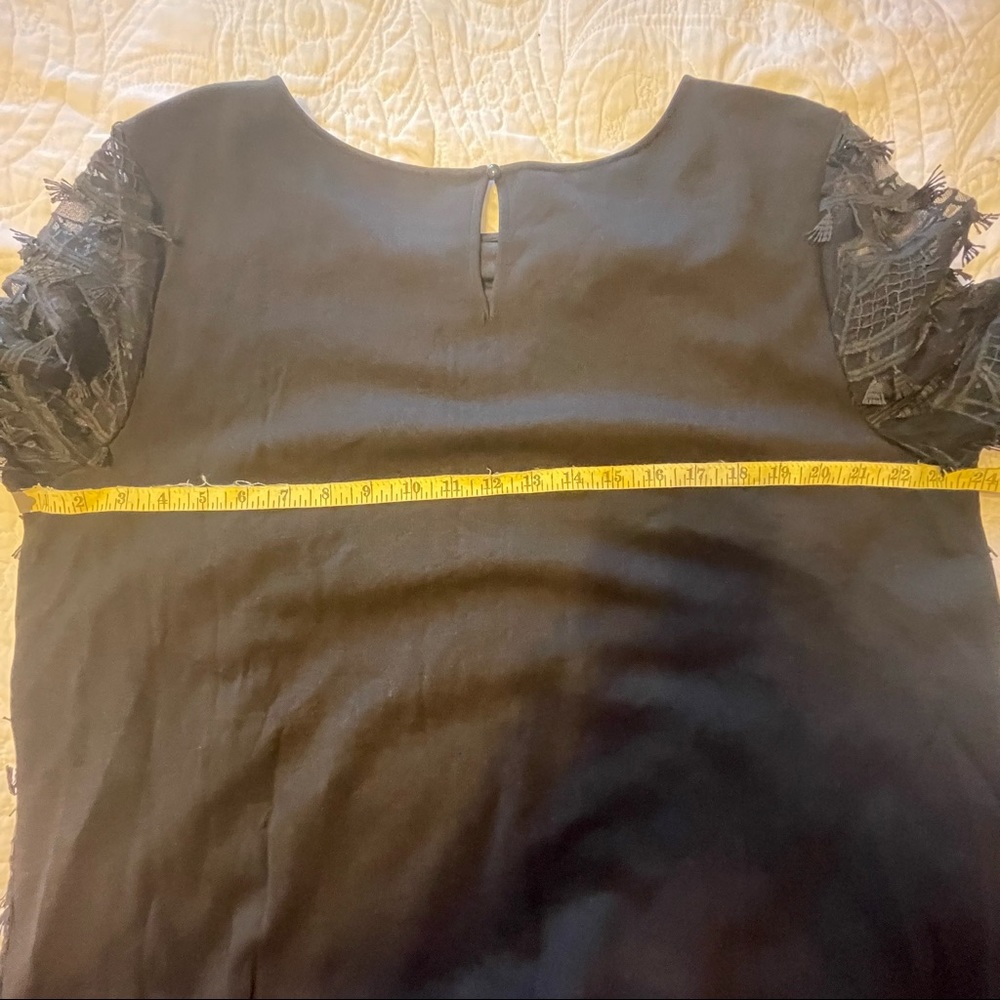 Talbots Rsvp Nwt Fringed Mesh Scalloped Top 1x - image 8